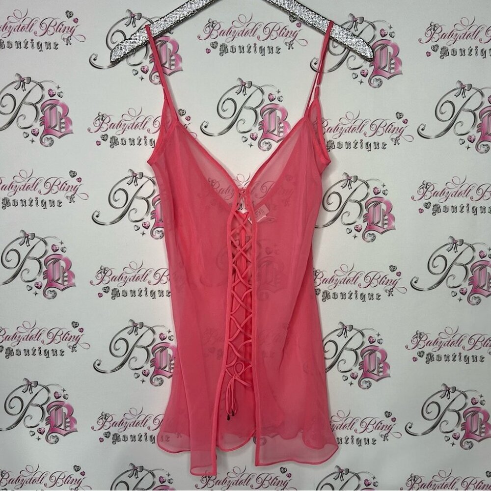 La senza dress sparkly rhinestone jewel lace up ties corset front sexy glitter